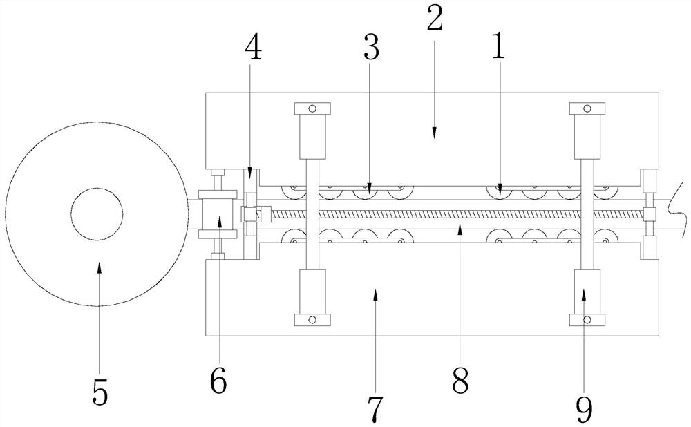 Straightening equipment for outer-coated polyethylene cables