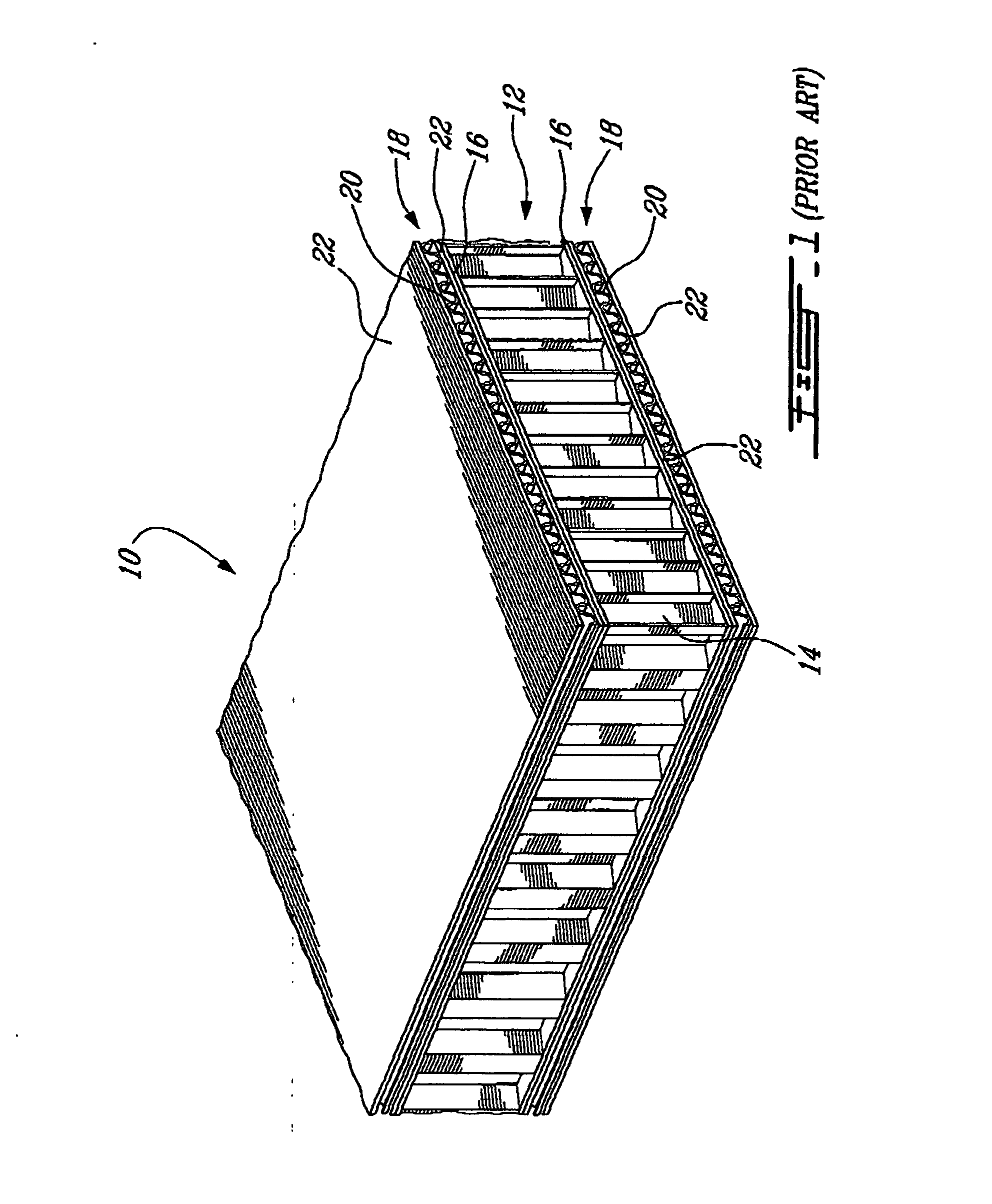 Process and apparatus for manufacturing a honeycomb composite material