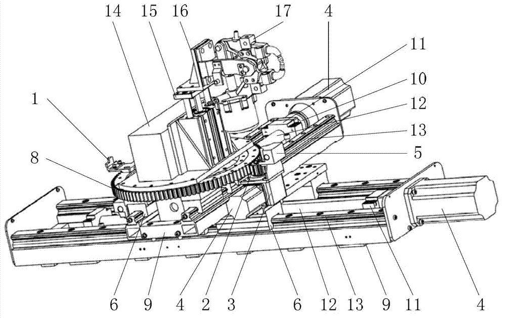 Automatic welding device for vehicle body-in-white