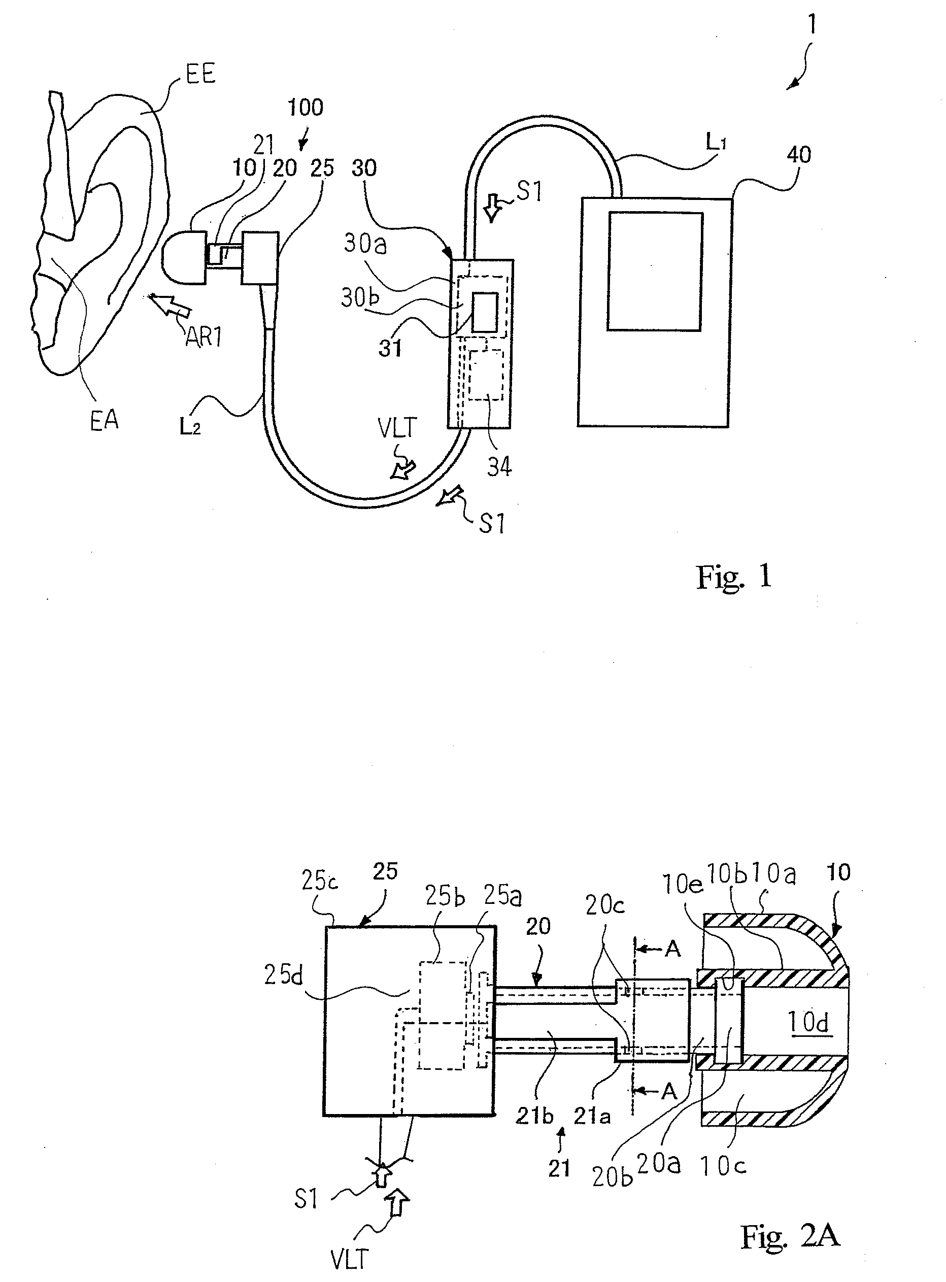 Earphone device, sound tube forming a part of earphone device and sound generating apparatus