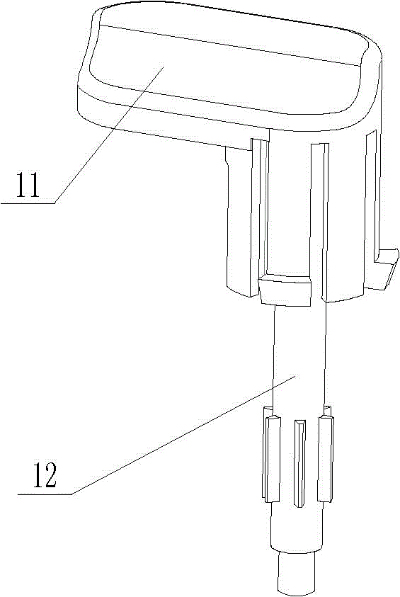 Taking/putting locking mechanism suitable for packaging consumables