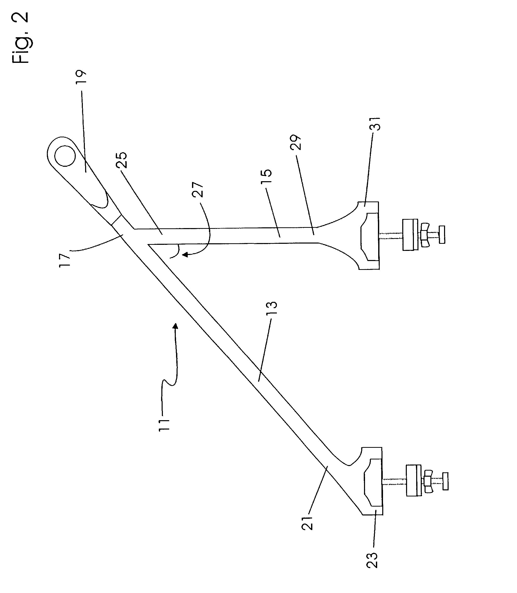 Auxiliary handle for long-handled implements