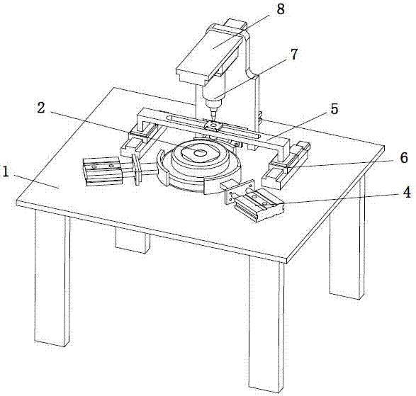 Flange plate drilling equipment