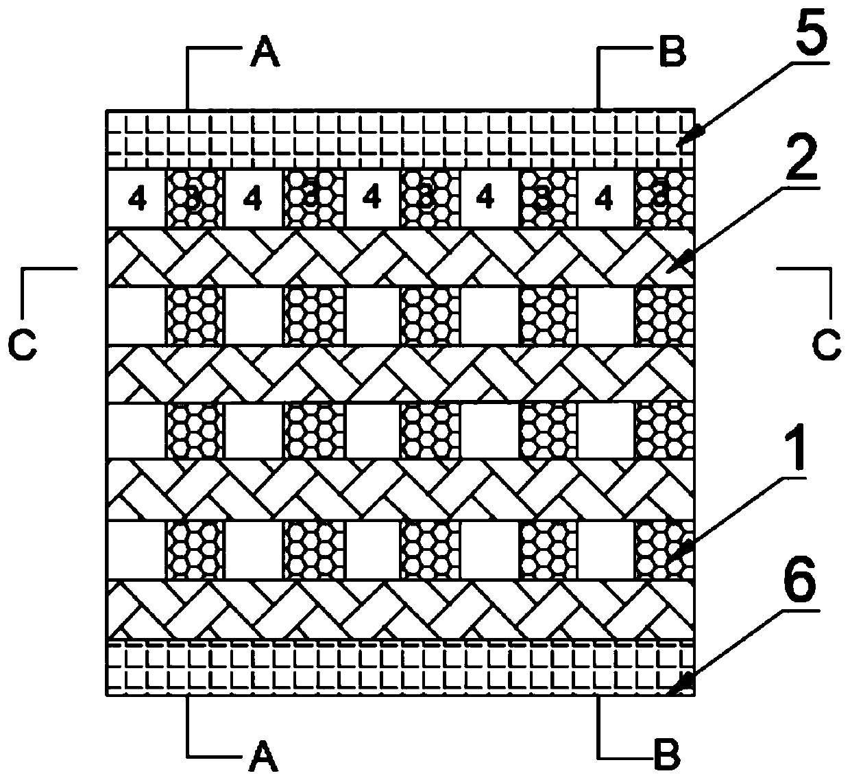 Downward access road filling mining method