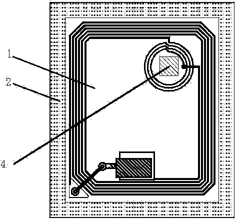 Thin antenna discrete high-frequency intelligent tag