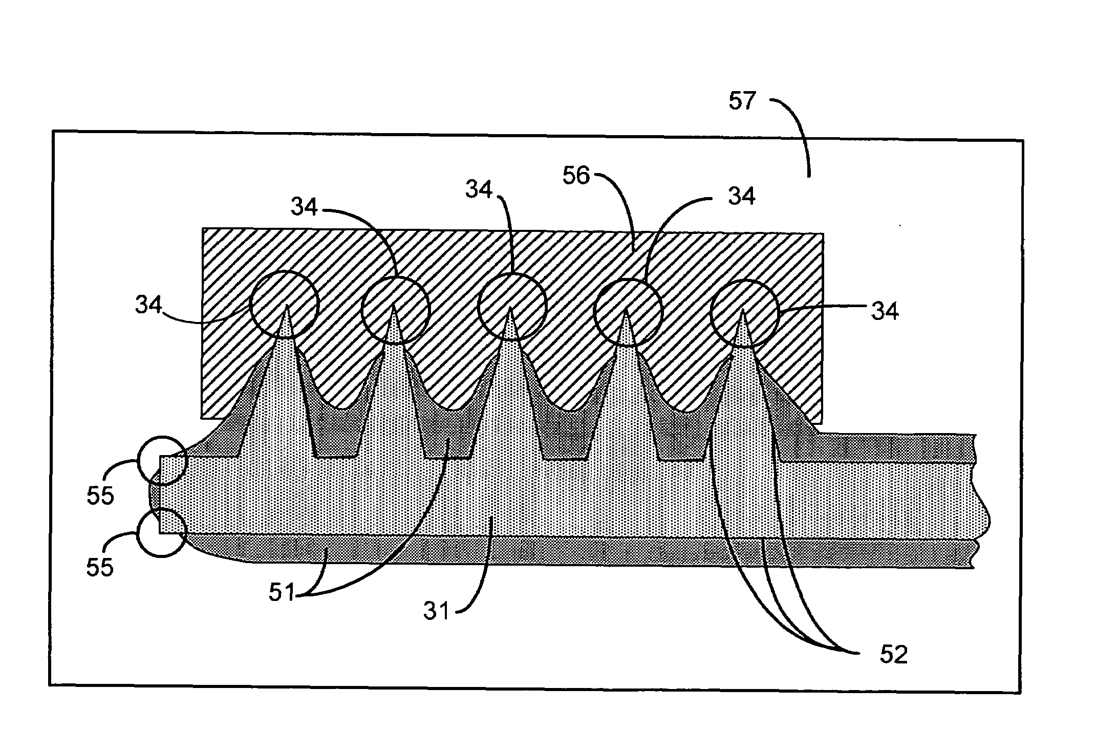 Semiconductor scheme for reduced circuit area in a simplified process