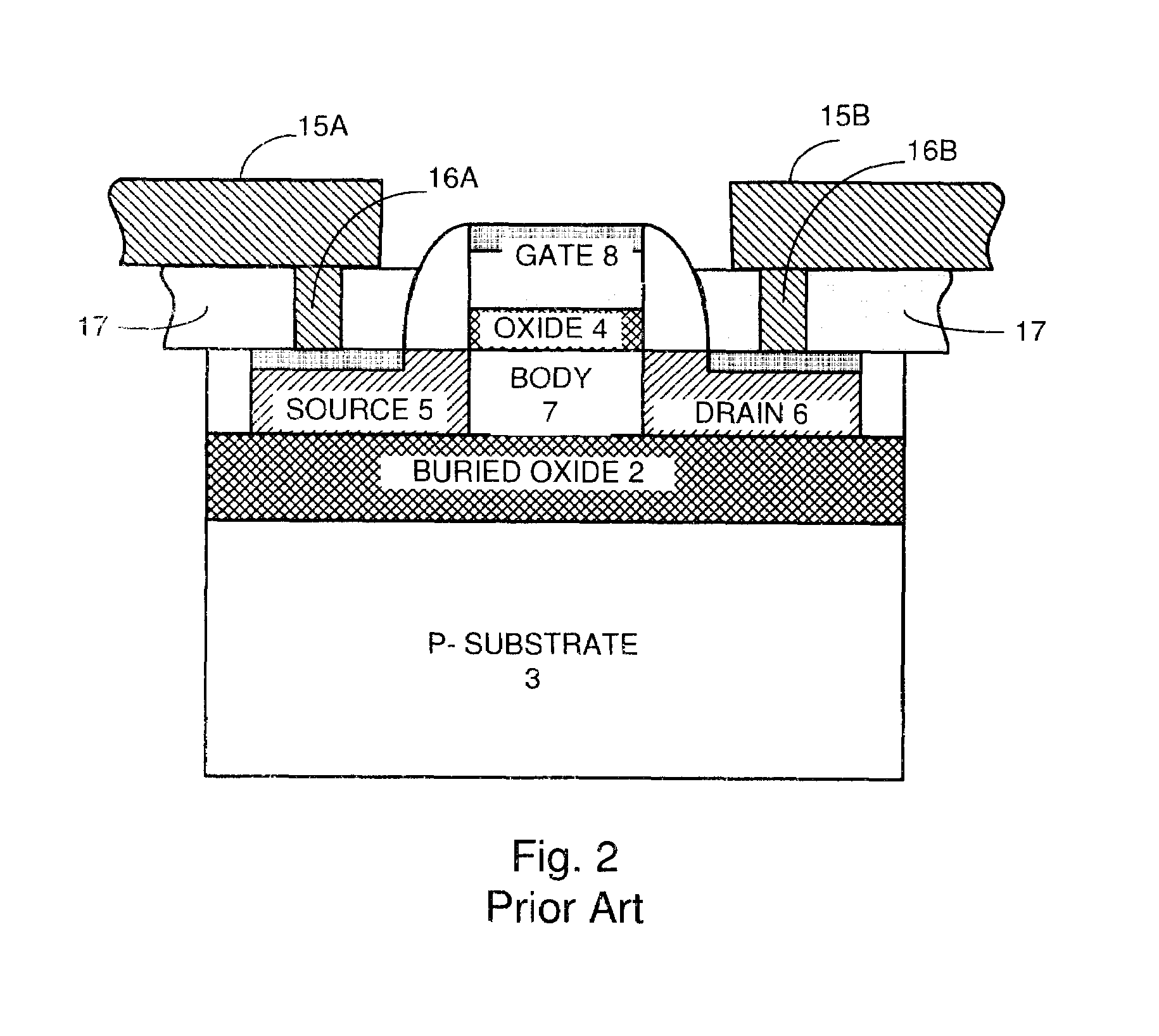 Semiconductor scheme for reduced circuit area in a simplified process