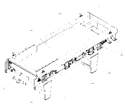 Modular structure electronic belt weigher