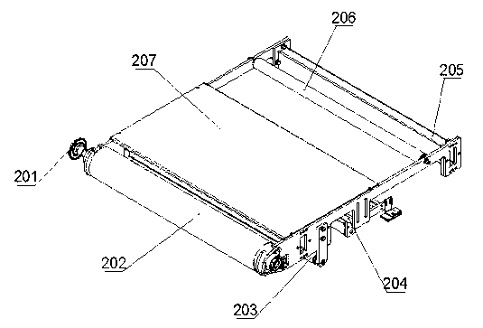 Modular structure electronic belt weigher