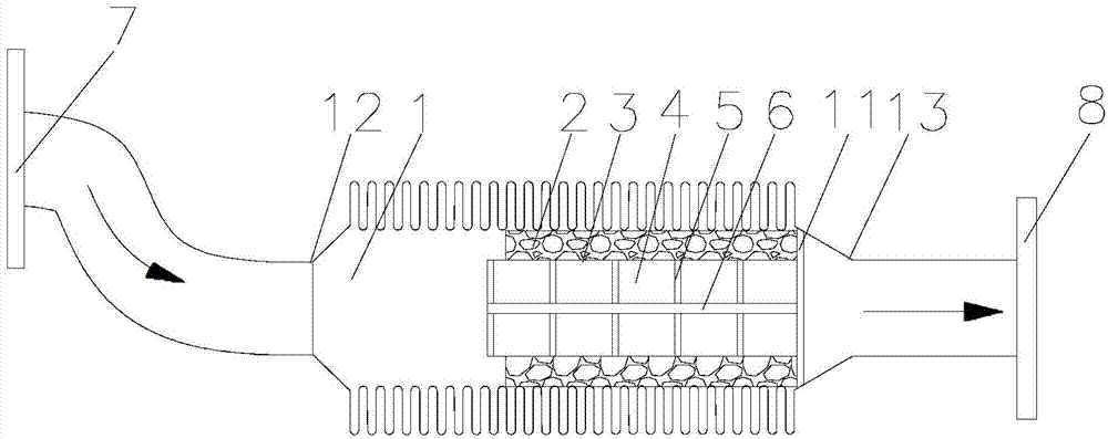 Silencing exhaust hose and diesel generator thereof