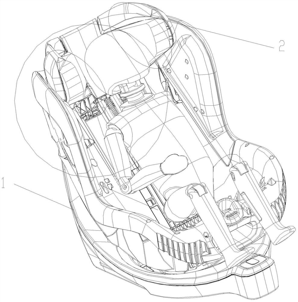 Intelligently adjustable headrest height car safety seat and headrest height adjustment method