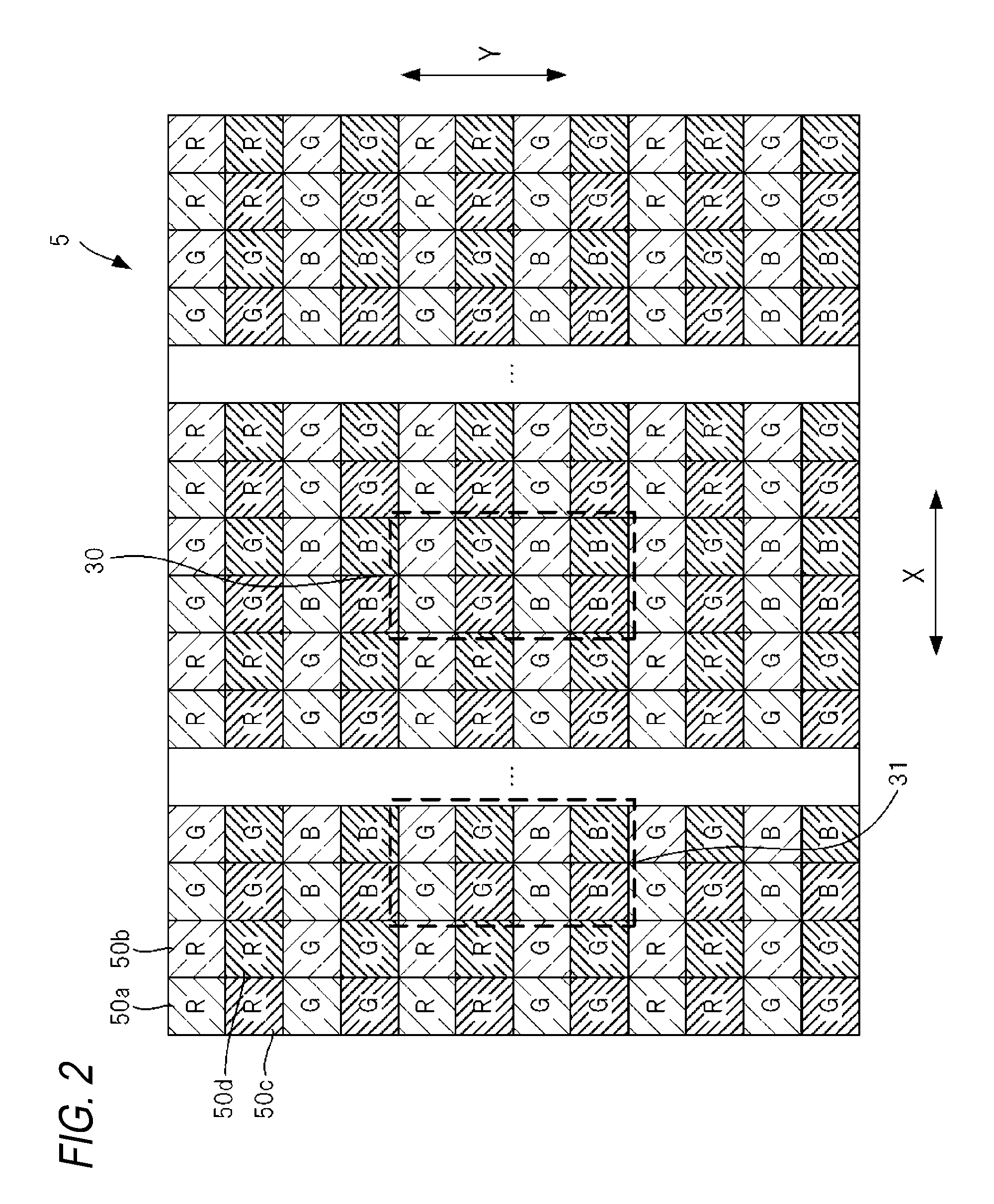 Image element, and imaging device and imaging method using the same