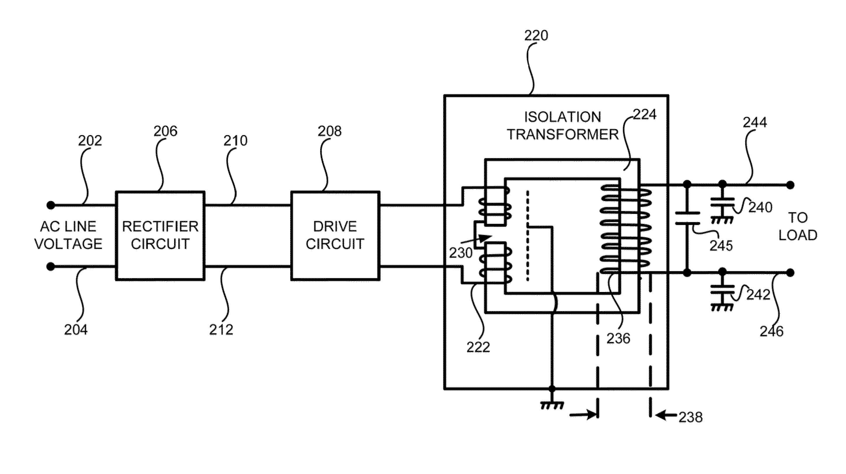 RF isolation for power circuitry