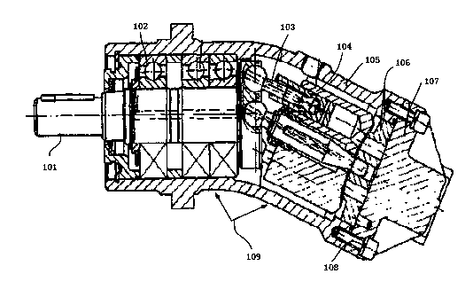 Inclined shaft type plunger pump device