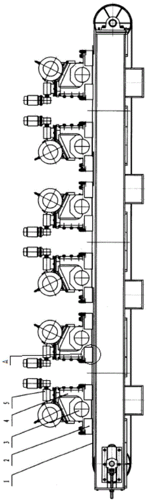 Single-head swing type striking-off machine