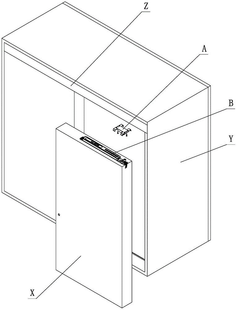 Anti-fall retaining mechanism for moving parts of furniture