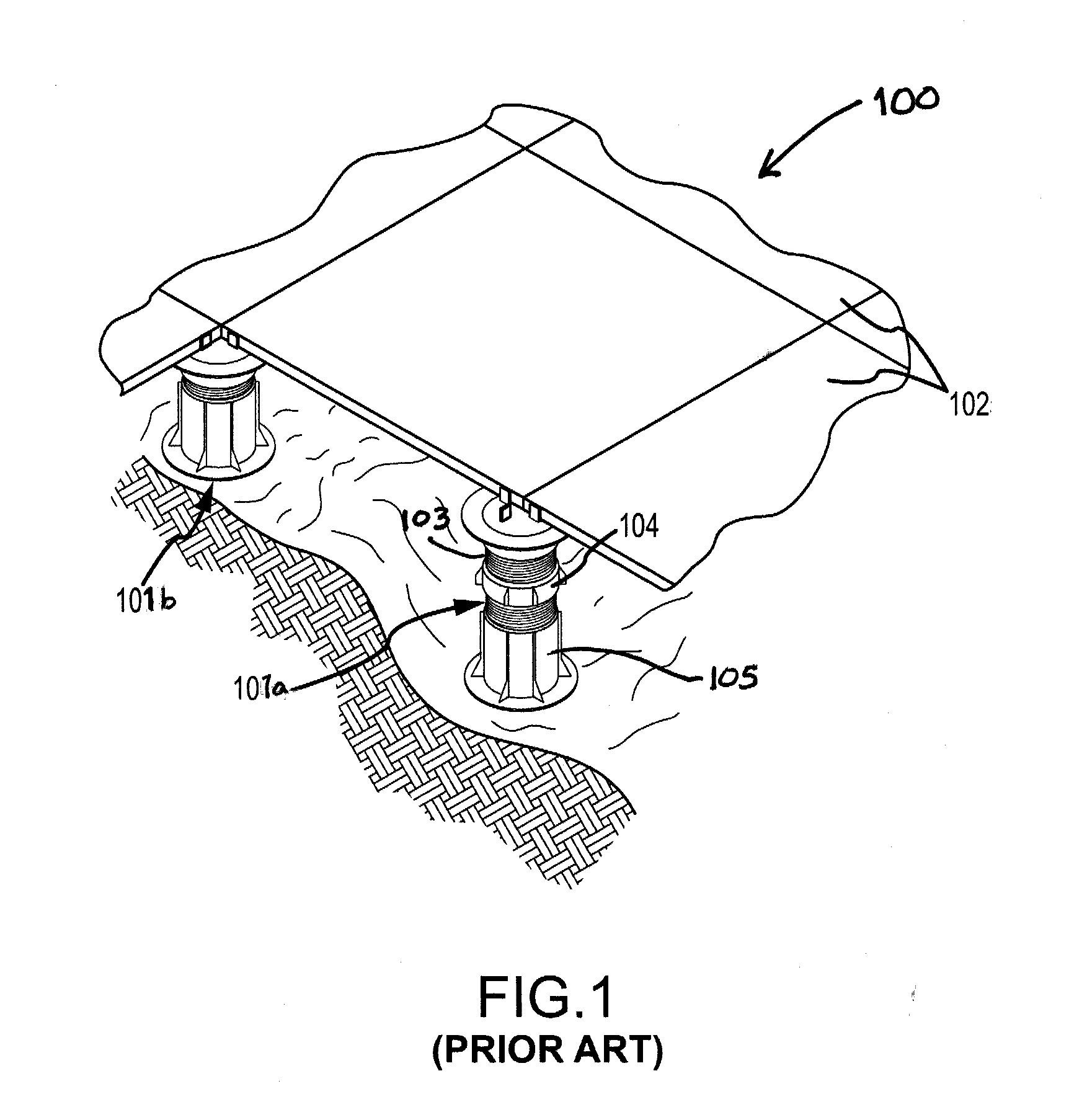 Support pedestal for supporting an elevated building surface