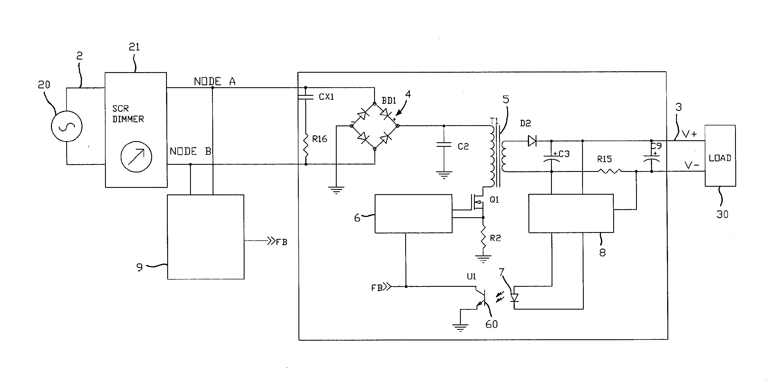 Driving and Dimming Control Device for Illuminator