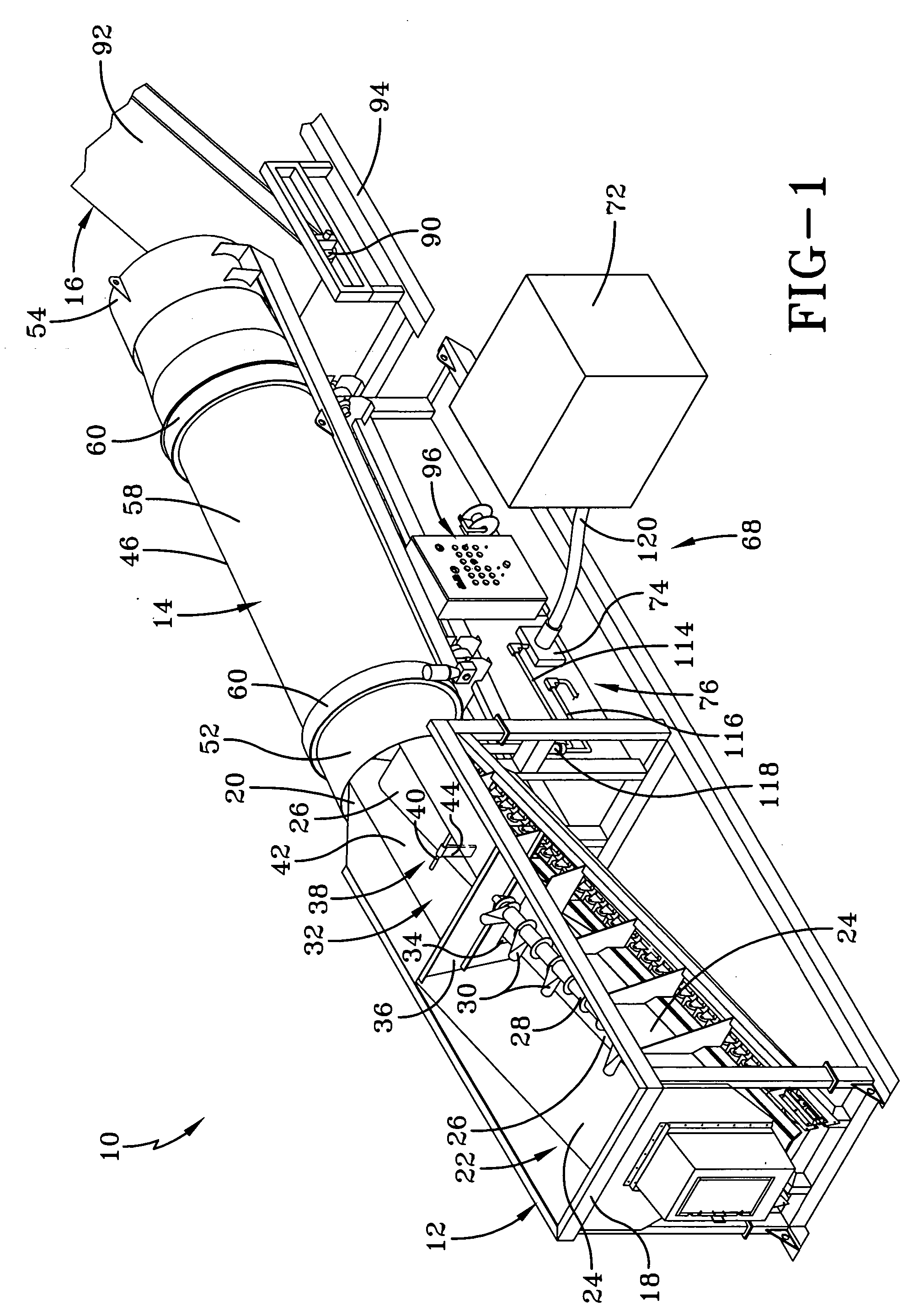 Apparatus and method for coloring landscape material