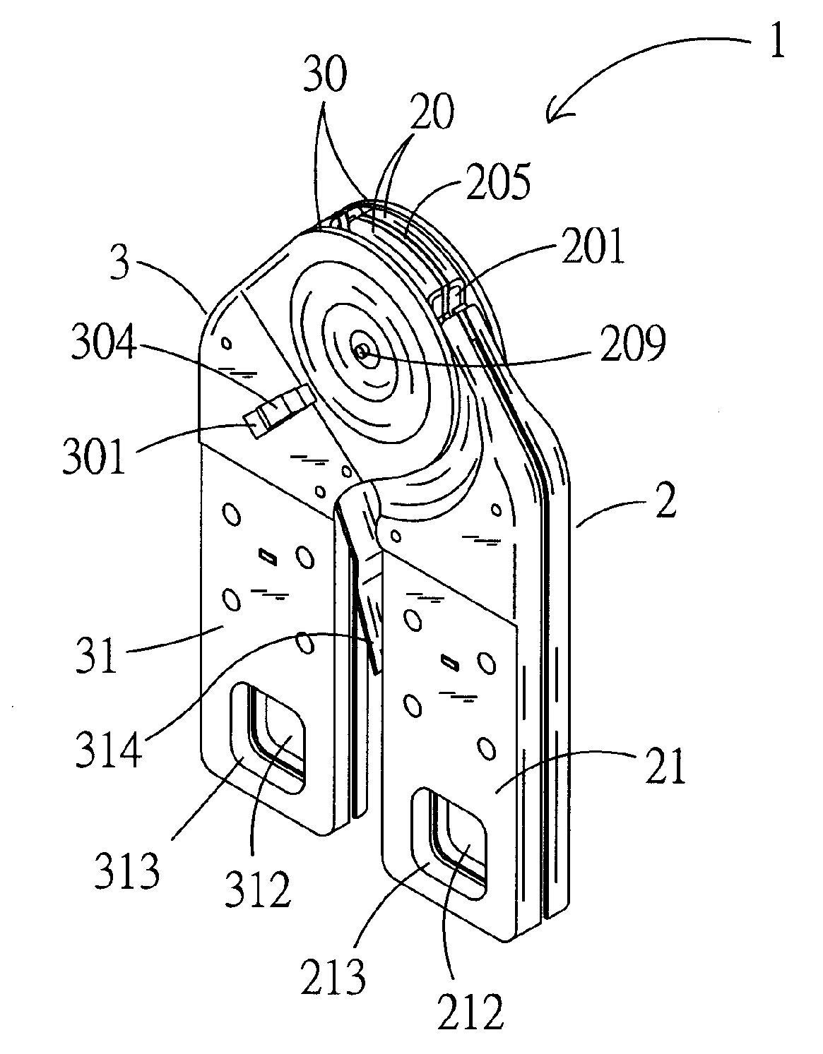 Safety Reinforcing Structure for Aluminum Ladder Hinge