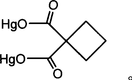 Novel method for synthesizing antineoplastic medicament carboplatin