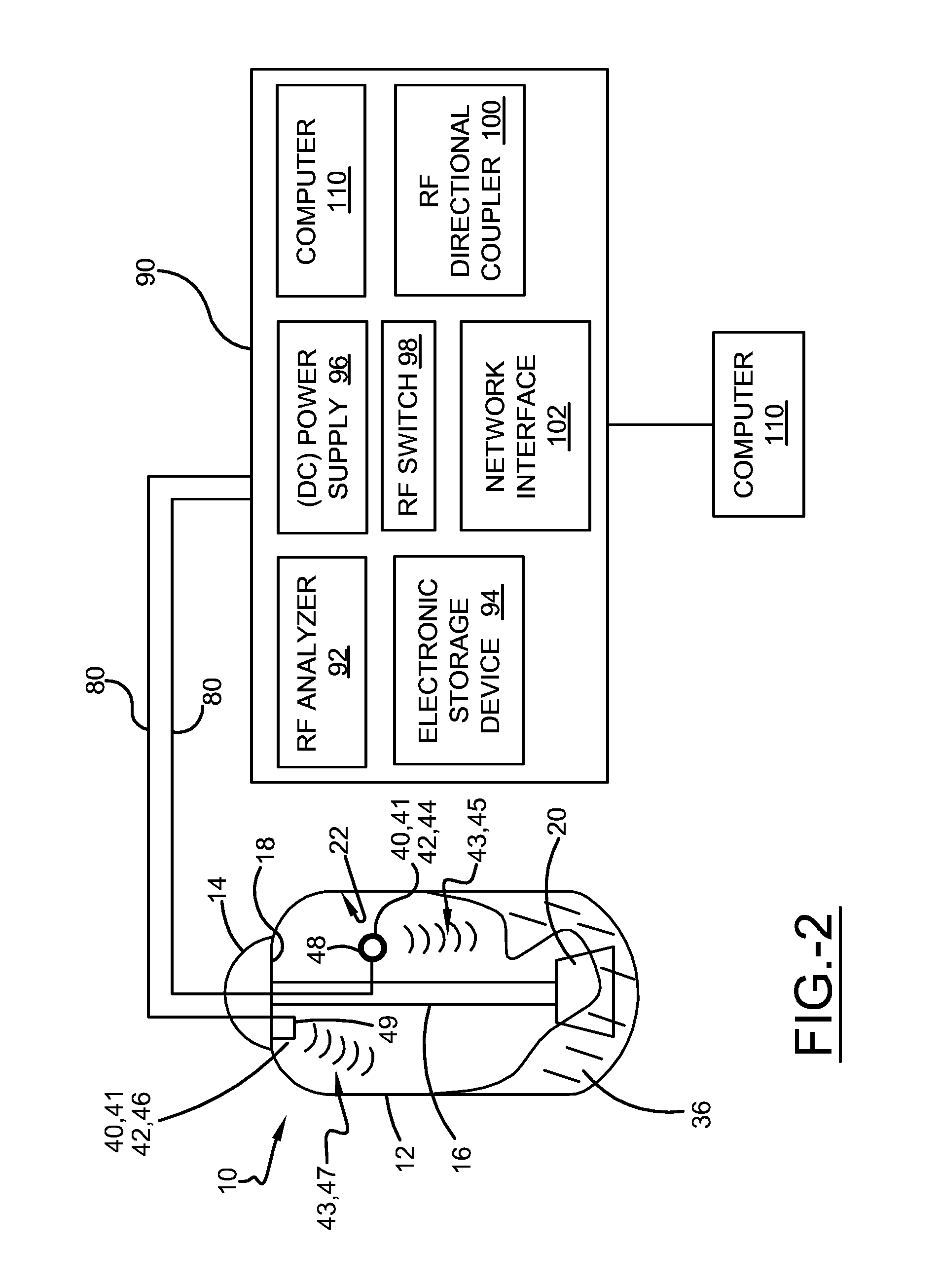 Radio frequency tank eigenmode sensor for propellant quantity gauging