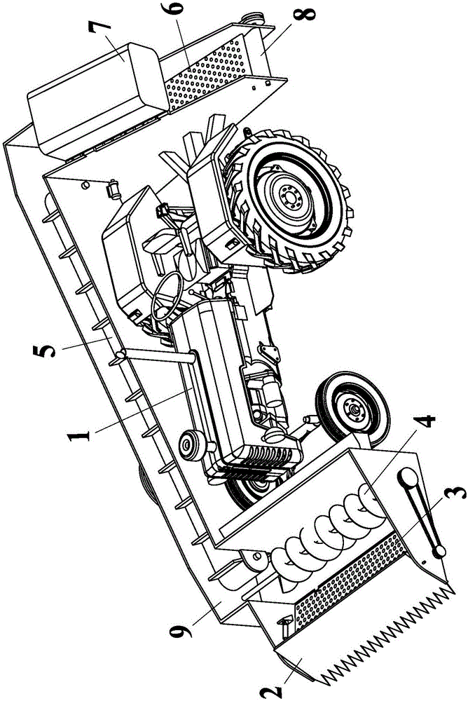 Automatic gynura segetum picking, screening, leaf-removing integrated machine