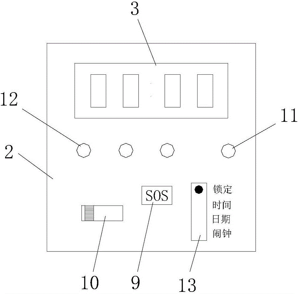 Luminous intelligent medicine box with functions of GPS positioning, calling for help, lost prevention and timed reminding