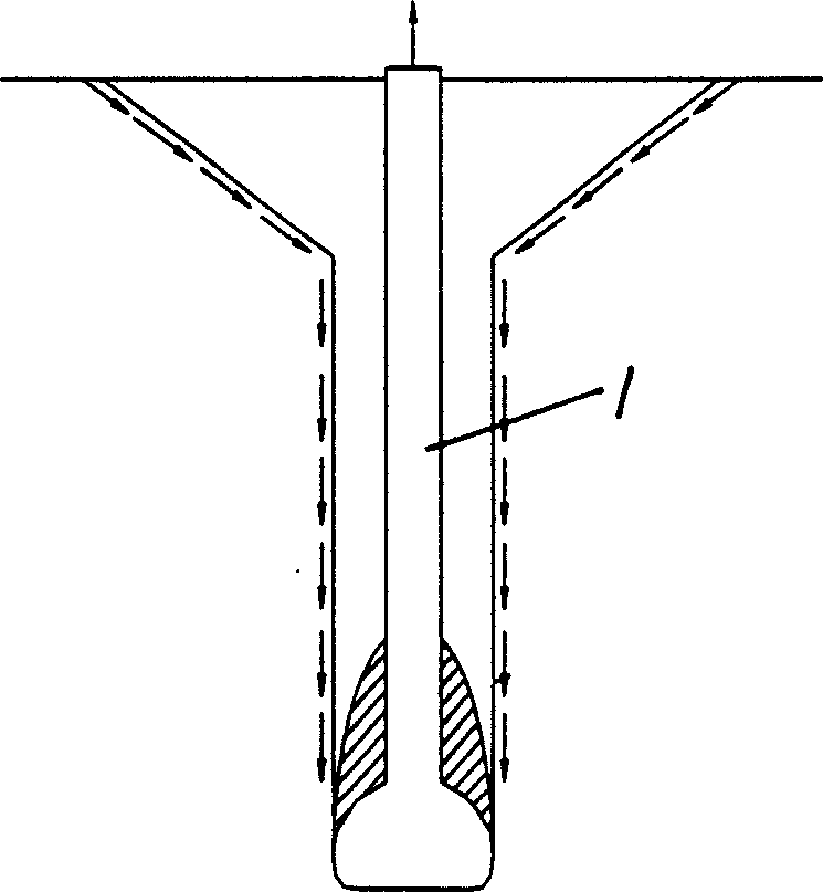 Bored under-reamed filling pile and fabricating method therefor