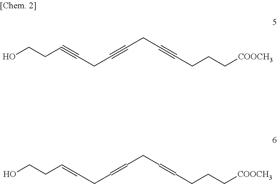 Macrocyclic triene lactones having unconjugated triene structure, its production method and its synthetic intermediate