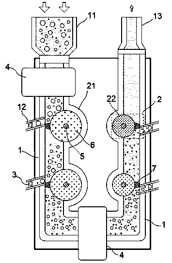 Cylindrical filtering water purifier