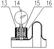 Volume compensation device for expansion joint of double-layer corrugated pipe