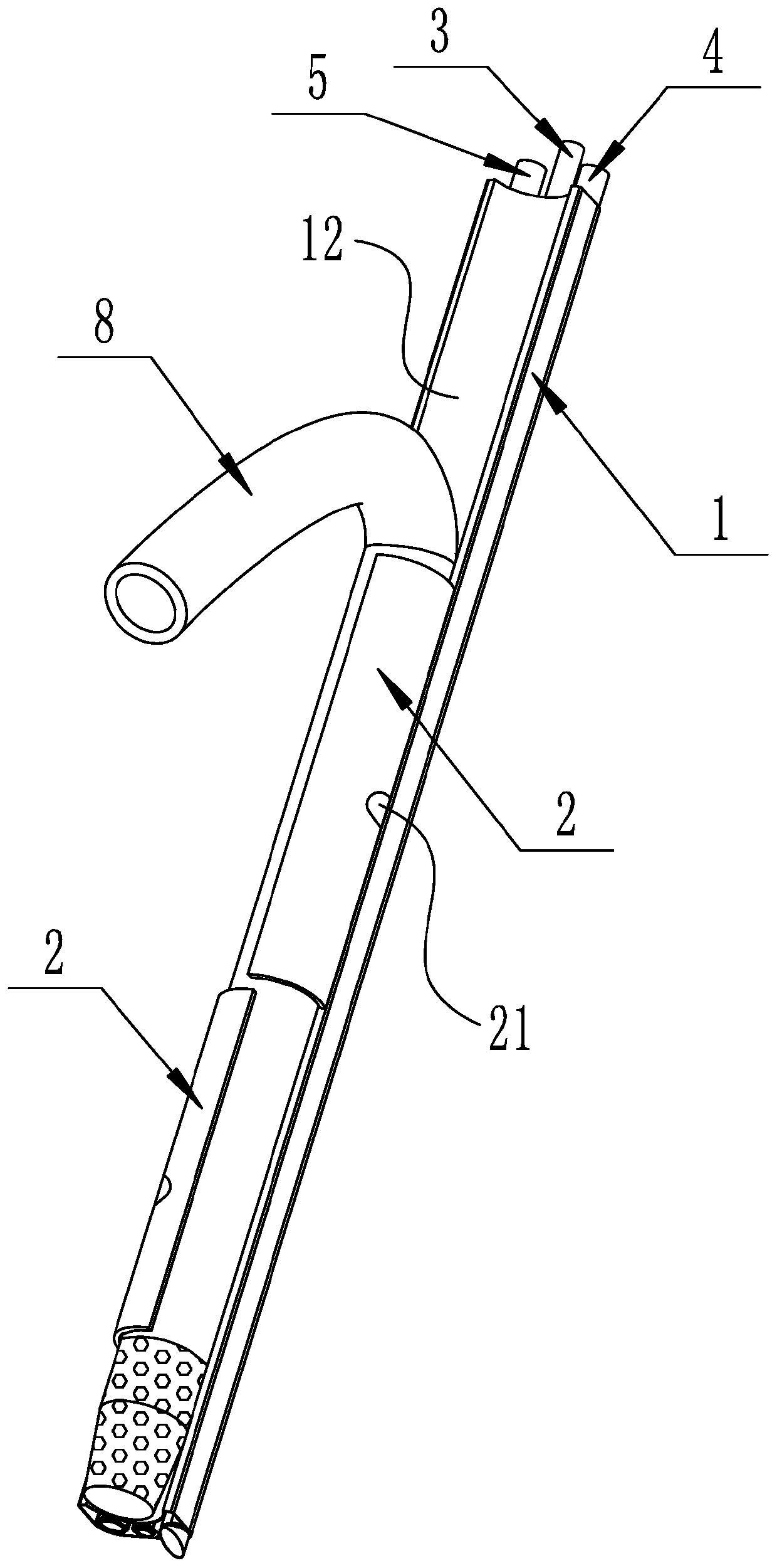 Peritoneal dialysis tube guide device