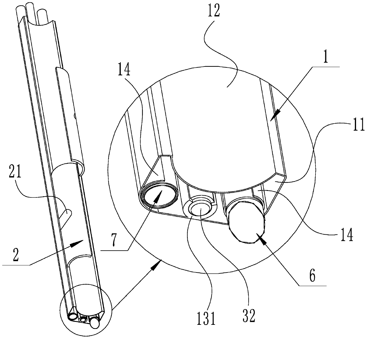 Peritoneal dialysis tube guide device