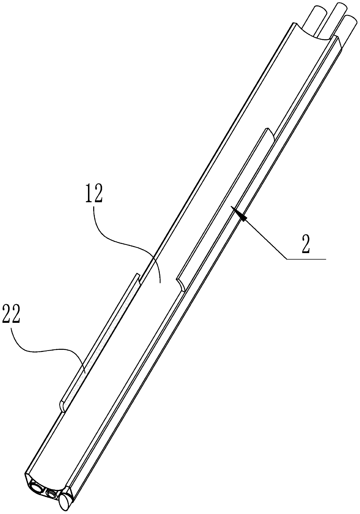 Peritoneal dialysis tube guide device