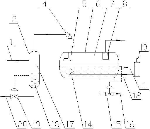 Device and method of low temperature separation dehydration of gas field well mouth