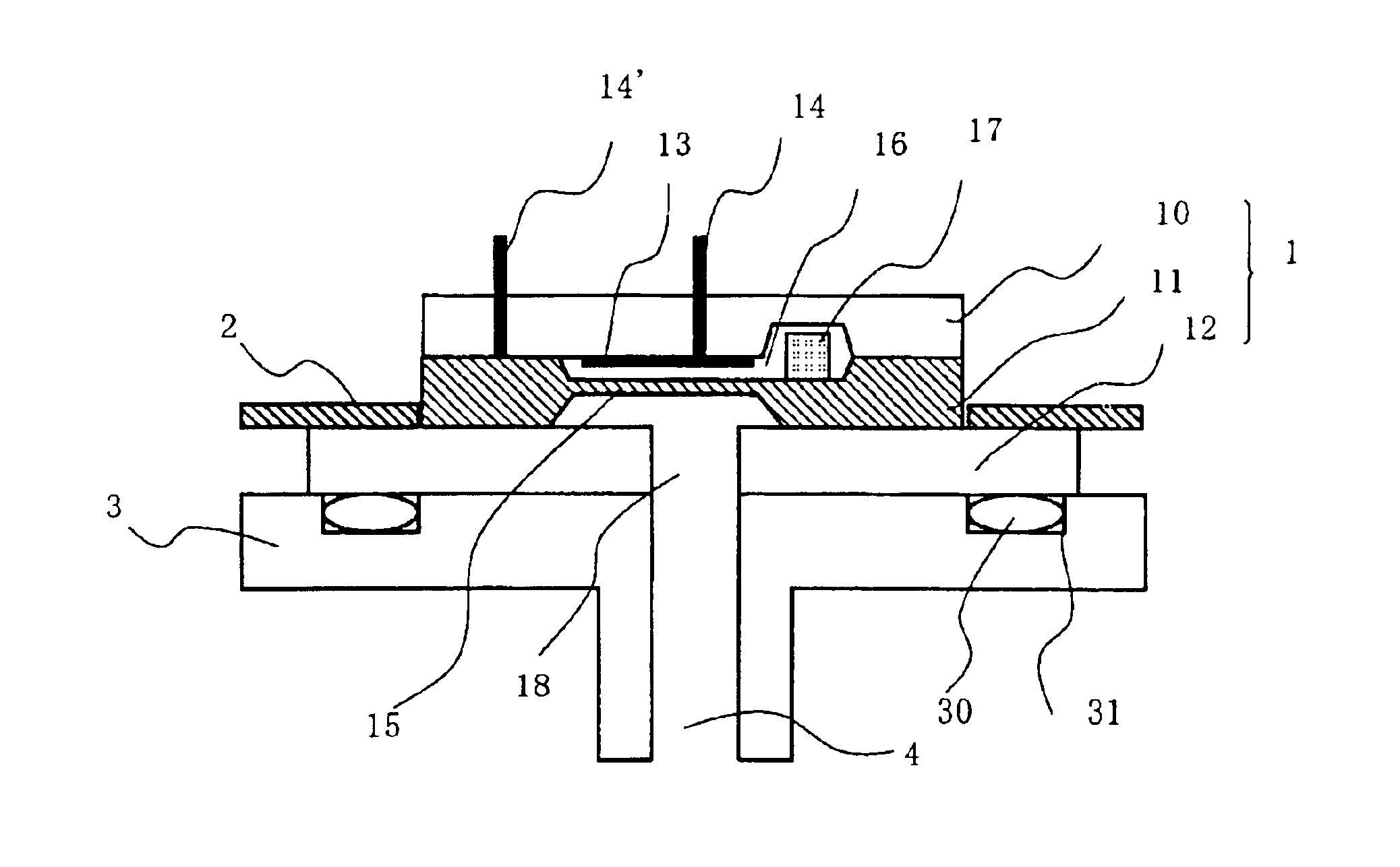 Capacitive pressure sensor