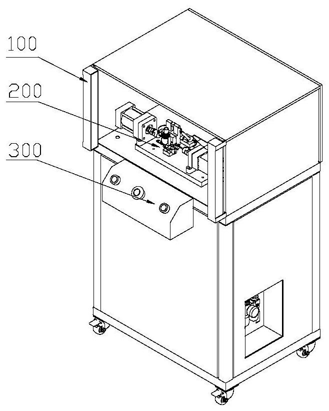 A connector automatic riveting device