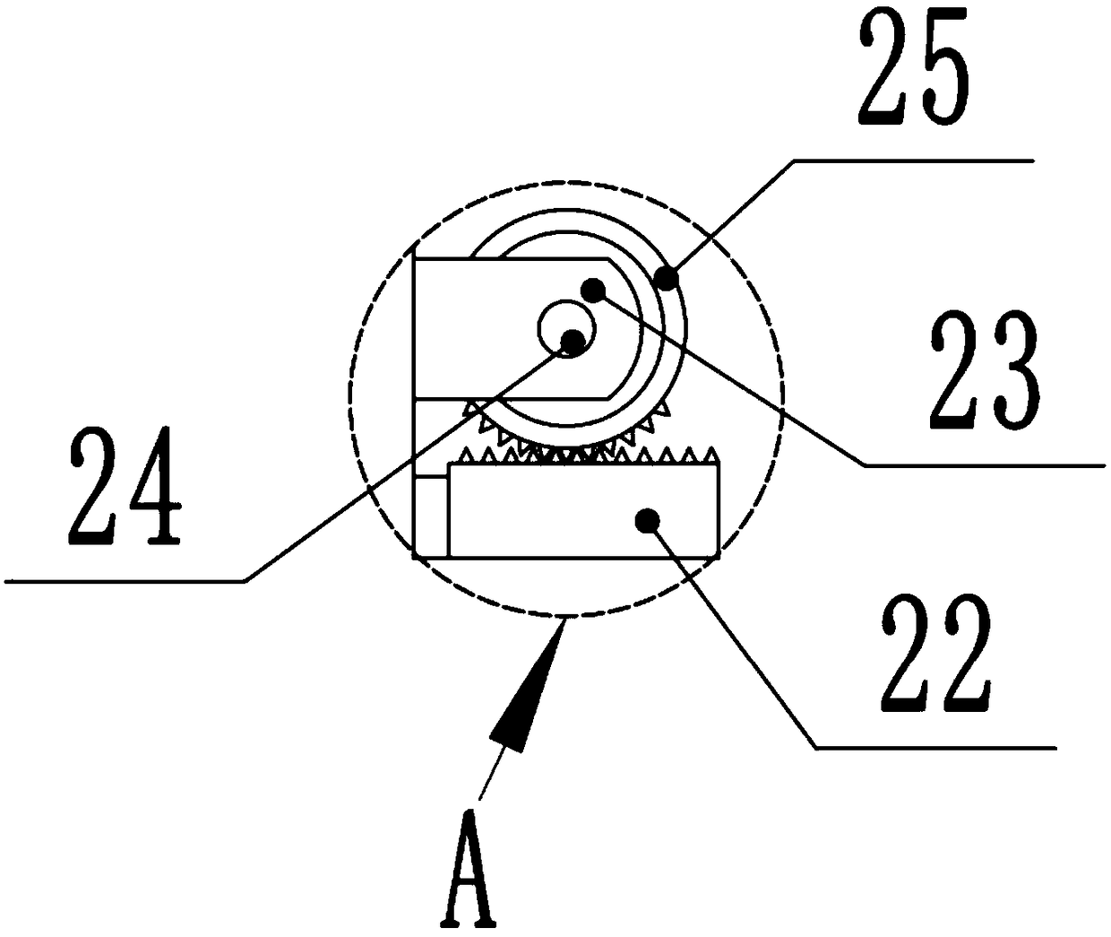 Quartz cleaning device for quartz ore mining