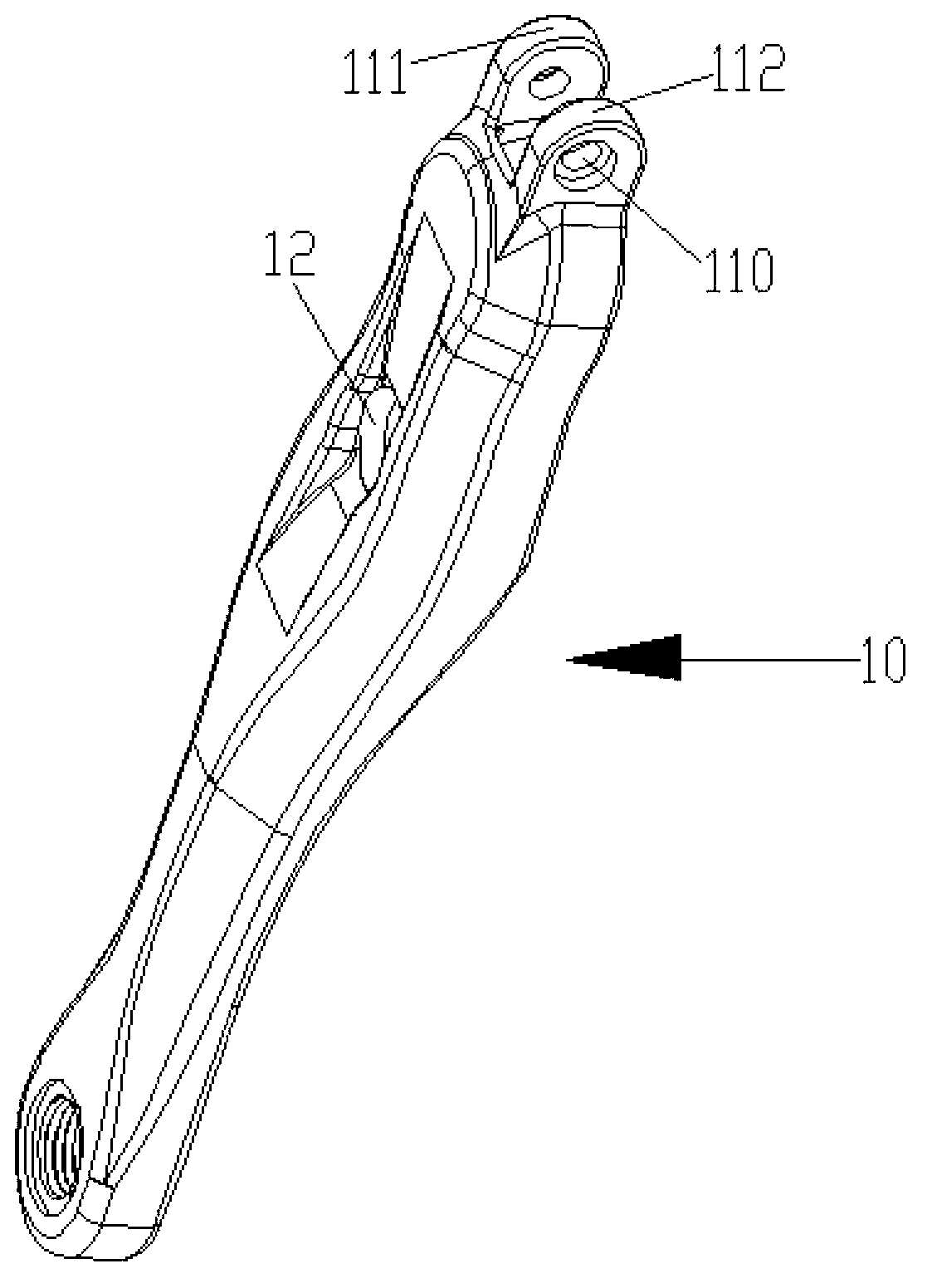 Foldable crank