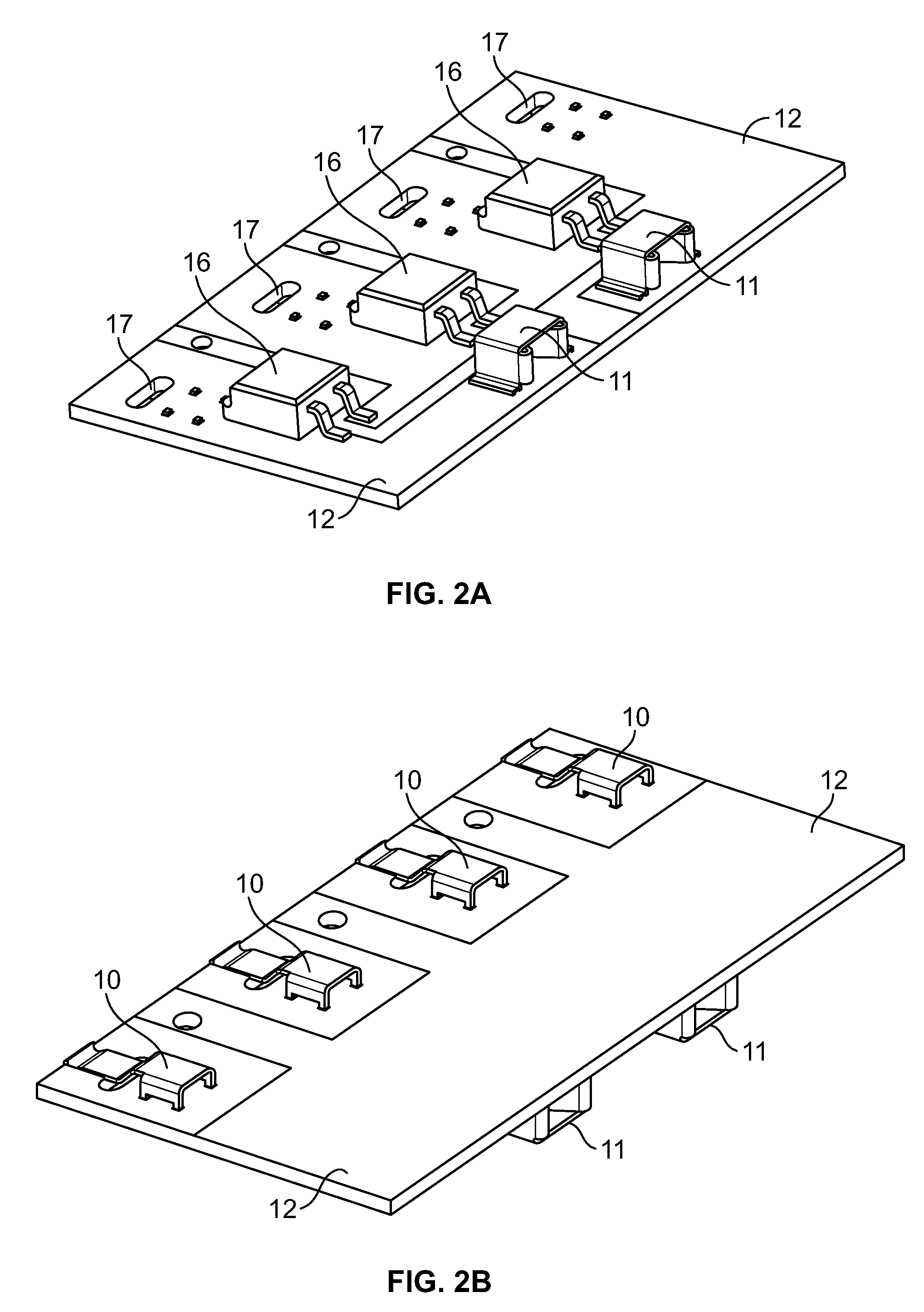 Spring-clamp style contact for PCB to terminate solar panel tabbing