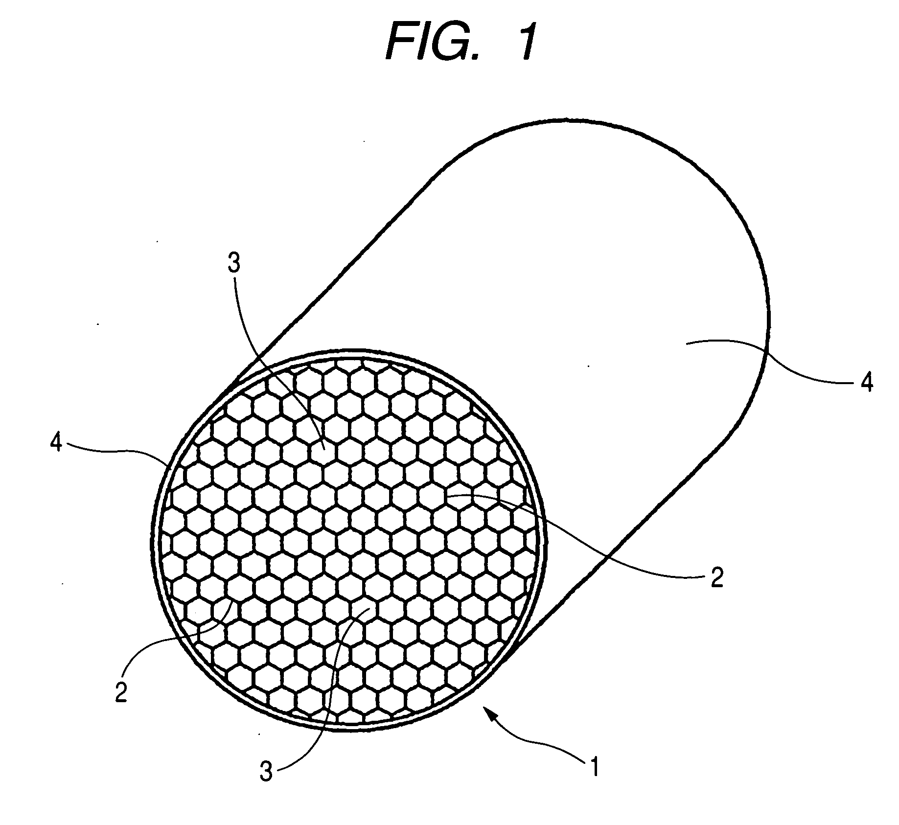 Hexagonal cell honeycomb structure body