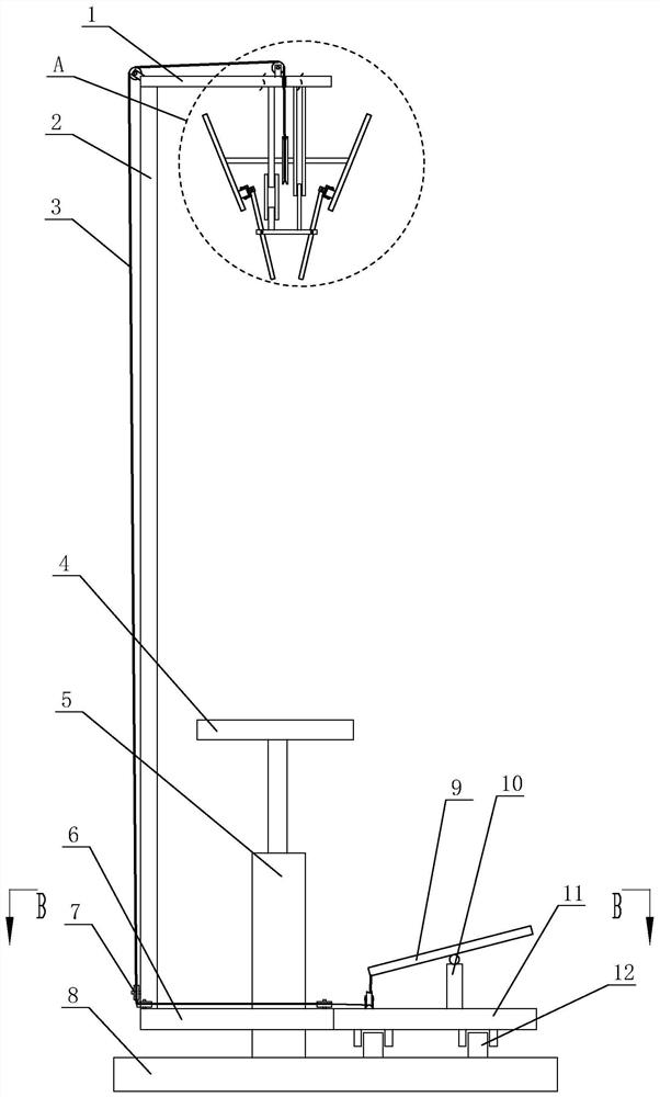 Device for the treatment of shoulder muscle strain by foot-moving imitative kneading