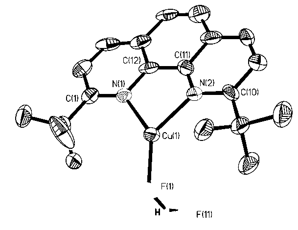 Copper fluoride (I) reagent as well as preparation method and application thereof