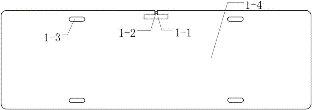 Electronic number plate passive anti-metal label antenna based on RFID (Radio Frequency Identification) technology