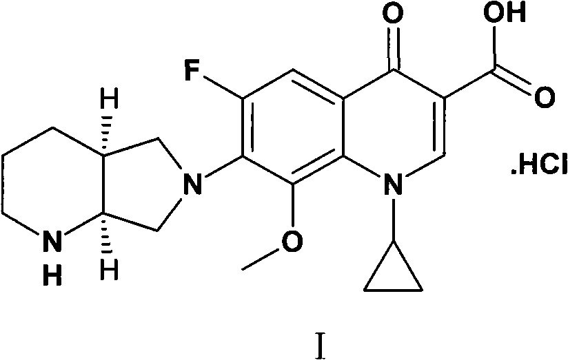 Method for synthesizing moxifloxacin hydrochloride