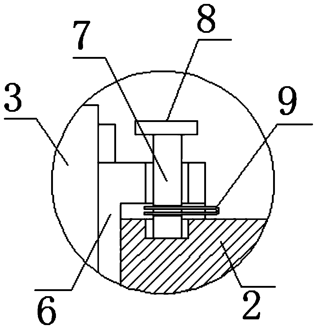 Joint connecting format for concrete-filled square steel tubular column and concrete-filled rectangular steel tubular beam