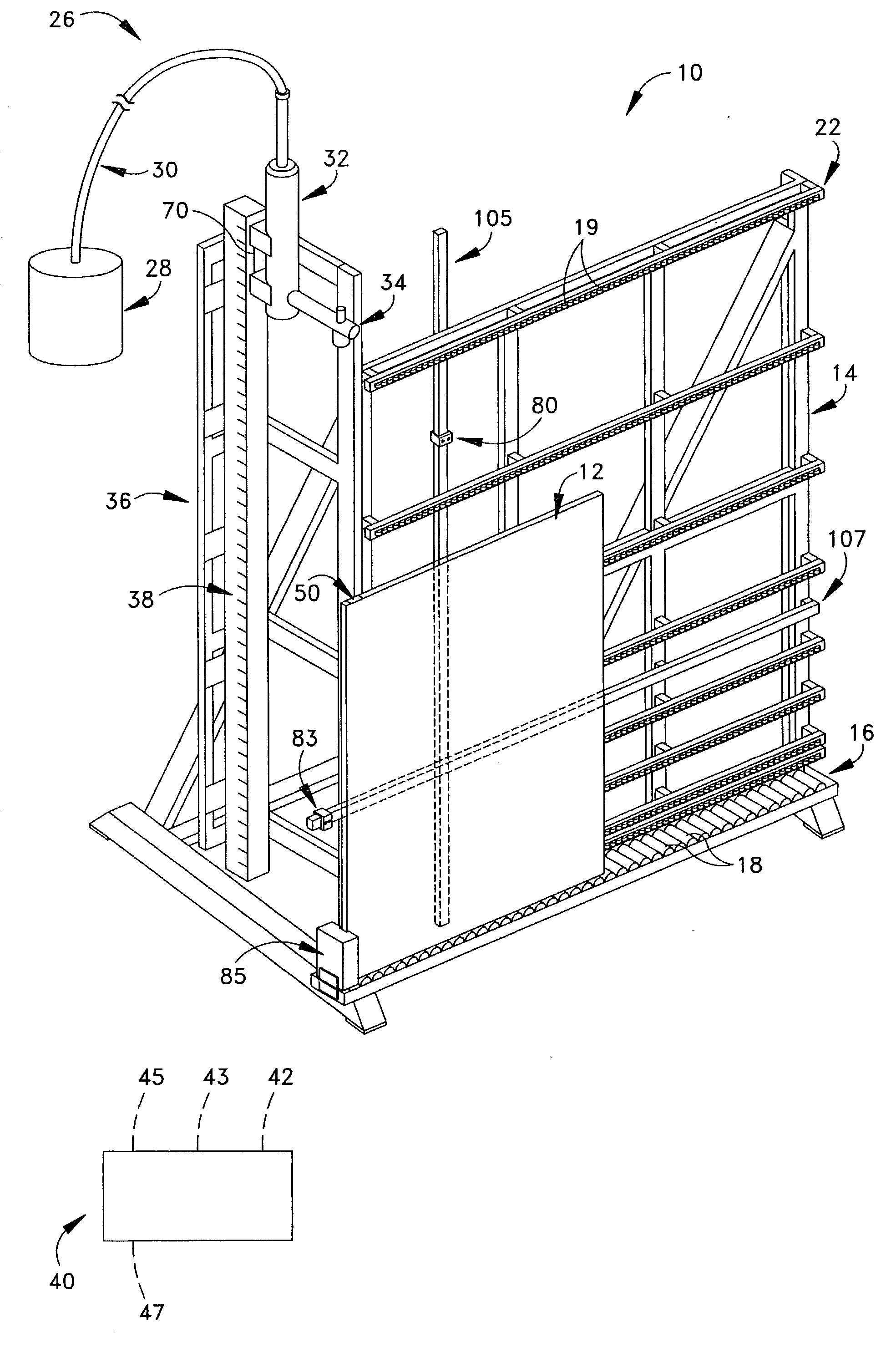 Apparatus for dosing liquid gas into a multipane gas unit