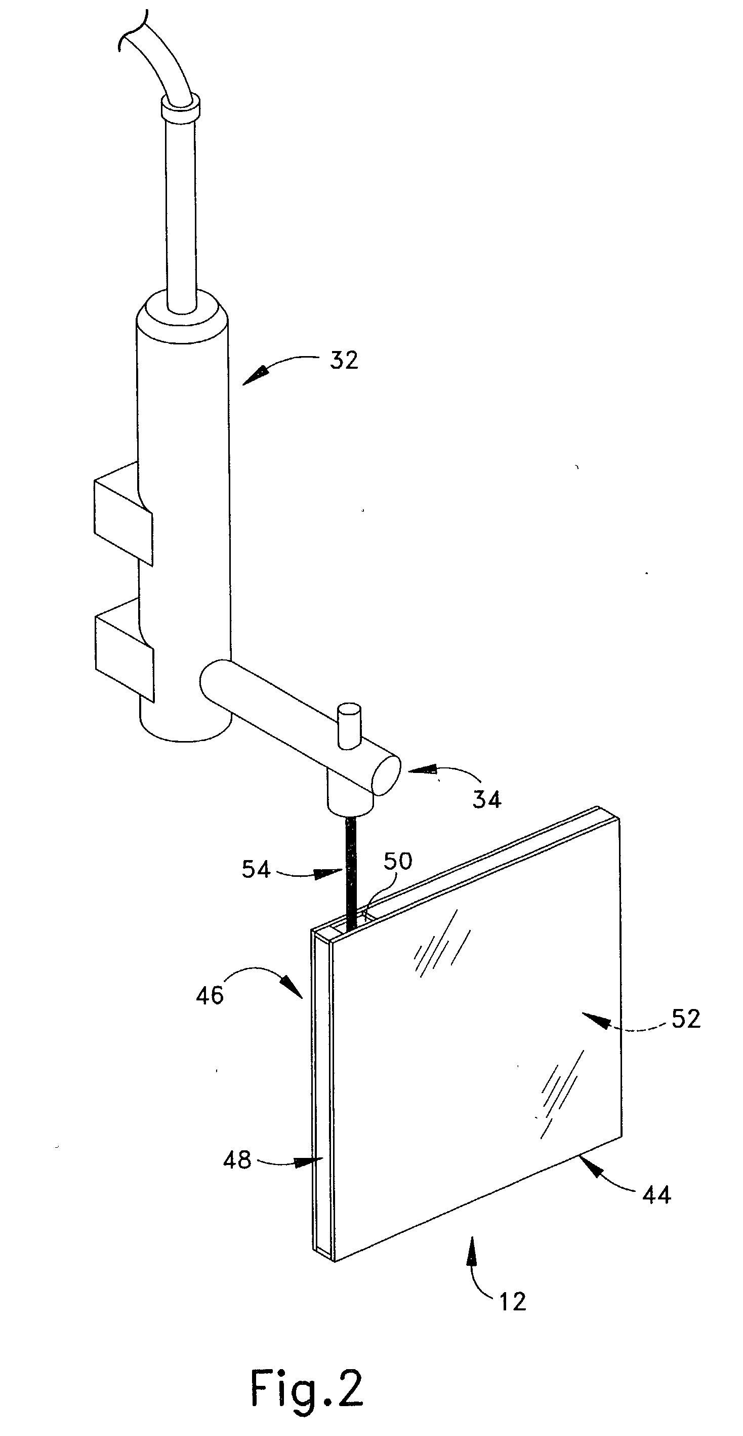 Apparatus for dosing liquid gas into a multipane gas unit