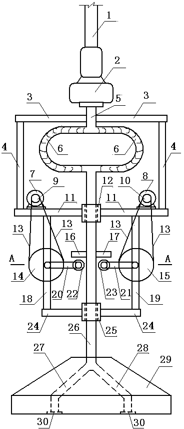 Cone frustum hammer pore-forming machine